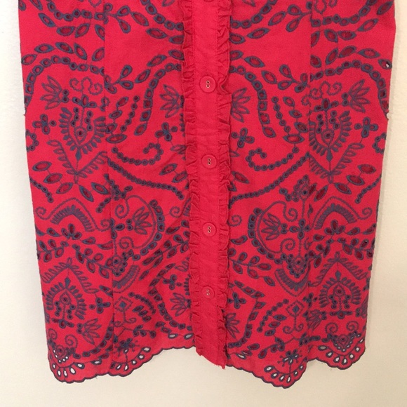 NEW Forever 21 Eyelet Dress. Medium - Picture 3 of 7